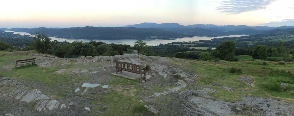 The view of Lake Windermere from Orrest Head